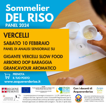 Panel per i Sommelier del Riso 2024